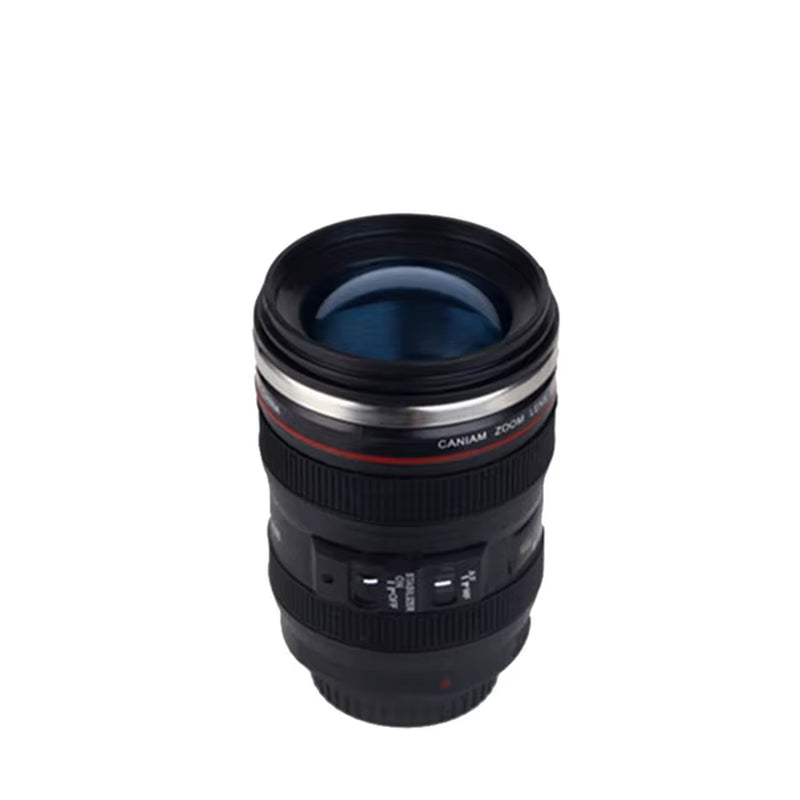 Stainless Steel Camera Ef24-105Mm Coffee Lens Mug White Black Coffee Mugs Unique Cup Gift Coffee Cups Canecas Tazas Vaso Caf