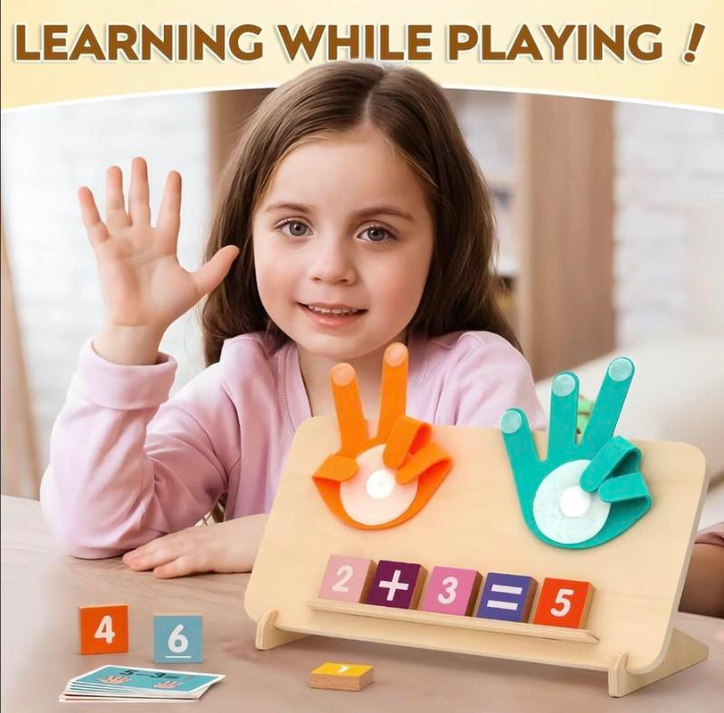 Montessori Math Toys for Kids 2-5, Wooden Number Counting Blocks and Math Learning Kit, Preschool Homeschool Materials for Boys and Girls, Early Educational Manipulatives Board, Perfect Birthday Gift for Children