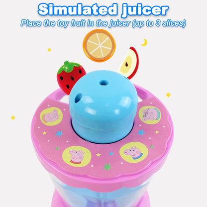 Peppa Pig Simulated Juicer Emulation Blender Toy Kids Playing House Simulation Fruits Simulate Scenarios Toddler Early Tducation