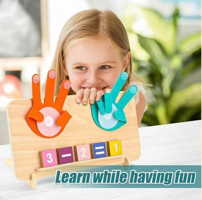 Montessori Math Toys for Kids 2-5, Wooden Number Counting Blocks and Math Learning Kit, Preschool Homeschool Materials for Boys and Girls, Early Educational Manipulatives Board, Perfect Birthday Gift for Children